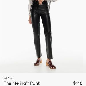 Melina Aritzia Leather Pant